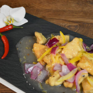 Hühnerfleisch mit Zitrone Sauce