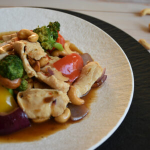 Hühnerfleisch mit kung-Bao-Art scharf Sauce